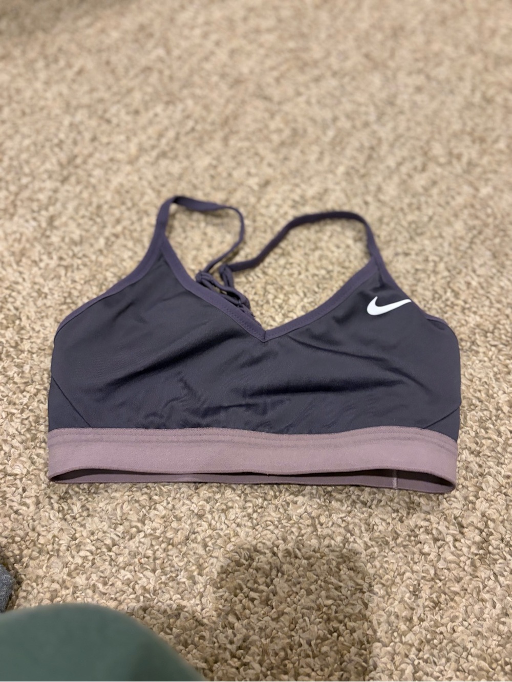 Nike Purple Sports Bra with Mauve Band
